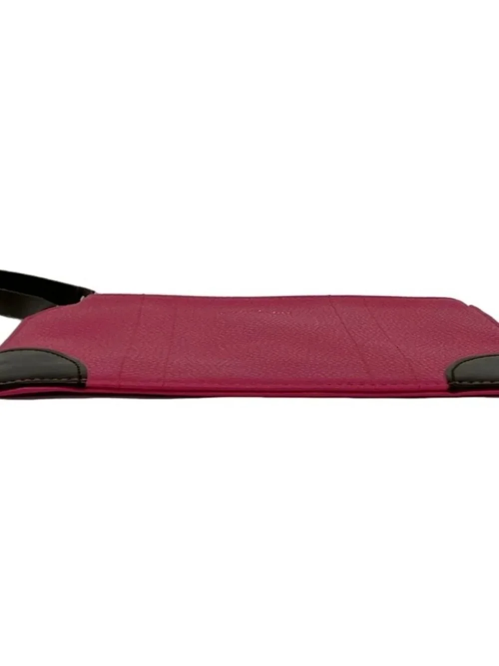 GLOBE TROTTER Pink Leather Pouch